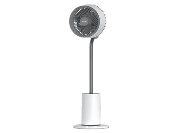 Ventilador de pie - HTW VP-20FJD, 24 W, Temporizador 12 h, Blanco