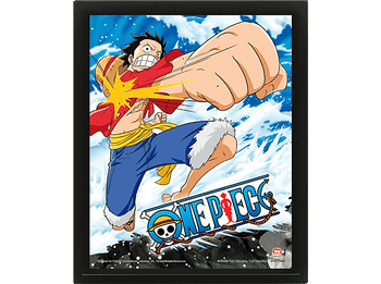 Póster 3D - SHERWOOD One Piece Gum Pistol, Pástico, Efecto 3D, Multicolor