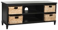 soporte multimedia en pinomdf negro
