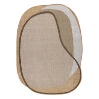 alfombra de sisal organica 2123 roca rudo  natural  moderna form 160x220 cm