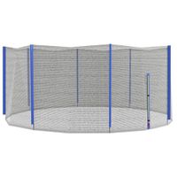 sportnow red de reemplazo para trampolines o 366 cm 8 postes verticales red de seguridad para trampolines entrada con cremallera