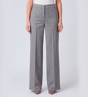 twinset para mujer 262tt2302 pantalon de pierna ancha gris 44 casual clasico poliester