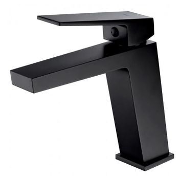 Monomando Lavabo Negro Mate Serie Art