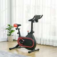 bicicleta estatica sportnow pe acero 93x485x102-112cm rojo y negro