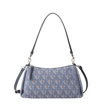 Calvin Klein Jeans. Bolso de hombro denim con estamapado monogram LV04K3142G-ZYX