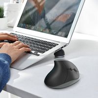 home - raton ergonomico vertical wireless 2 en 1 bluetooth  24g diseno antifatiga recargable usb-c