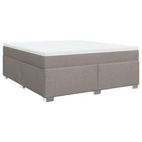 cama tapizada 200x180x46 cm tejido - taupe