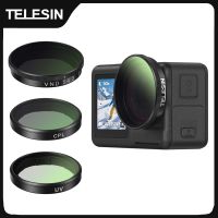 juego de lentes telesin cpl nd8 nd16 nd32 uv vnd con marco de aleacion de aluminio para dji osmo action 3 4 5pro juego de filtros cpl nd de liberacion rapida