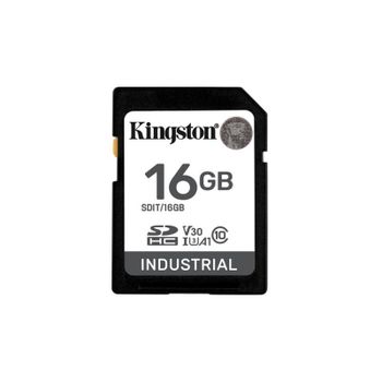 Tarjeta SD Kingston Industrial 16 GB UHS-I U3 V30 A1 pSLC Resistente