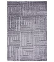 limba 13005 - alfombra pelo suave - efecto 3d - gris