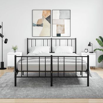 Mesitas De Noche - Mueble Para Dormitorio - Madera De Ingeniería - Blanco (40x30x50cm)