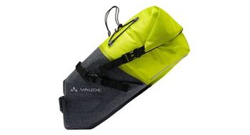 Alforja vaude trailsaddle 7l negro verde fluorescente