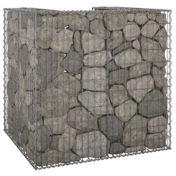 Muro Gaviones | Gavión Para Piedras | Gavión Decorativo Para Contenedor Basura Galvanizado 110x100x110 Cm Cfw819689