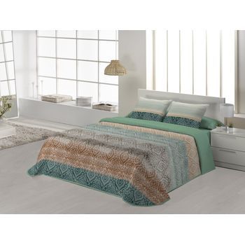 Colcha Bouti Modelo Bakar Jvr 250x270 Para Cama 150 Cm.