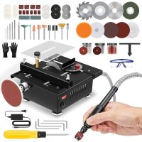 sierra de mesa mini multi-funcional de 100w velocidades ajustables sierra electrica compacta y portatil para corte de