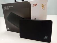 caja externa hdd 25 rubber netway sata usb 30 negro