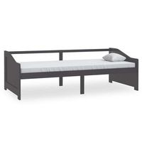 sofa cama de 3 plazas sin colchon gris oscuro 90x200 cm vidaxl