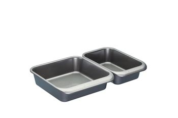 Juego para hornear y asar de 7 piezas acero al carbono gris
