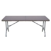 mesa multiusos de ratan plegable 179 x 745 x 72 cm