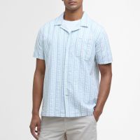 barbour beechcroft regular-fit striped cotton-seersucker shirt - s
