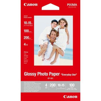 Papel Fotográfico Canon GP-501 Brillo 100x150 mm 100 hojas