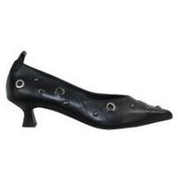 ezzio zapatos de tacon salon piel con ojetes metal para mujer