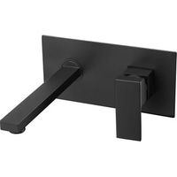 grifo lavabo empotrado monomando tilso negro