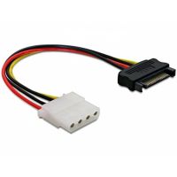 cable adaptador delock power satamolex 012 m negrorojo