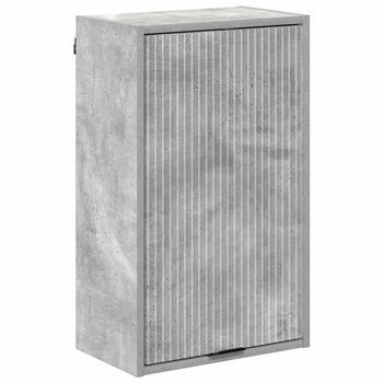 Gabinete De Baño Gris Concreto 39 X 23,5 X 65 Cm Vidaxl