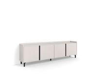 mueble tv television muebles de salon almacenaje 207x35x61cm para tv hasta 80 diseno industrial estilo moderno beige