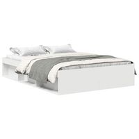 cama doble  cama para adultos  estructura de cama blanco 120x190 cm