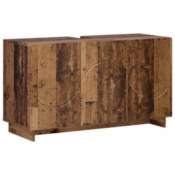 Armario De Baño Madera Envejecida 101 X 41 X 58 Cm Vidaxl