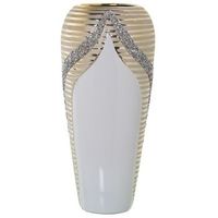 jarron blanco champagne y brillos