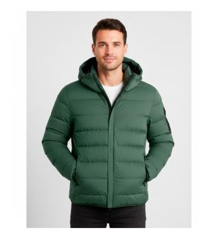 BOSS para hombre. 50551893 Abrigo Riplite verde (S), Casual, Poliéster