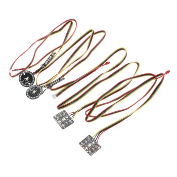 HB R1011 1012 1013 1014 1/10 Piezas de automóvil RC Parte delantera trasera Placa de luz LED Modelos de vehículos Acceso