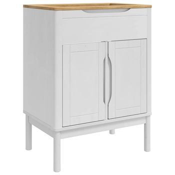 Armario De Lavabo | Mueble De Lavabo Para Baño Con Estante Floro 60 X 40 X 80 Cm