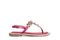 sandalias chanclas con accesorio joya hot pink 39