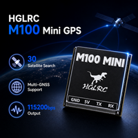 mini gps hglrc m100 con antena de ceramica para mayor alcance y bloqueo rapido accesorio de mantenimiento para drones de carreras fpv