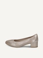 caprice pumps brown made of leather with block heel size 405