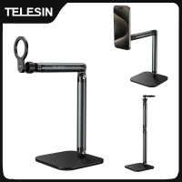 telesin universal magnetico telefono movil soporte de fotografia de liberacion rapida soporte de telefono de aleacion de aluminio para telefono inteligente