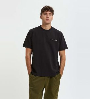 Baracuta para hombre. BRTEE0024UT2968 Camiseta Britain Rainwear negro (XL), Casual, Algodón, Manga corta