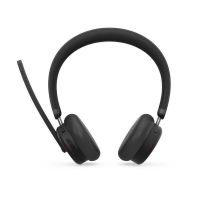 auriculares lenovo 6550 inalambricos bluetooth para oficina con cancelacion de ruido negros