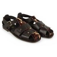 top3 sandalias sandalia cangrejera combinada print animal para mujer
