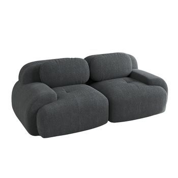 Sofá Modular 2 Plazas Pana Urban Meuble 103x208x75cm - Gris