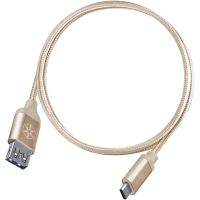 silverstone cpu05g-500 cable nylon usb-c a usb-a machohembra 05m oro