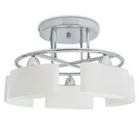 lampara de techo pantalla cristal elipse 5 bombillas e14 200 w vidaxl