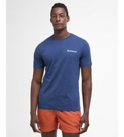 barbour para hombre mts1395 camiseta camber azul xl casual algodon manga corta