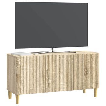 Mueble De Tv | Mueble De Salón | Gabinete De Tv Roble Sonoma 99 X 34,5 X 50 Cm