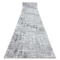 alfombra de pasillo structural mefe 8722 dos niveles de vellon gris  100x330 cm