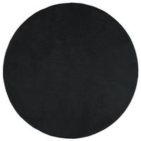 alfombra de pelo corto oviedo negro o 160 cm vidaxl